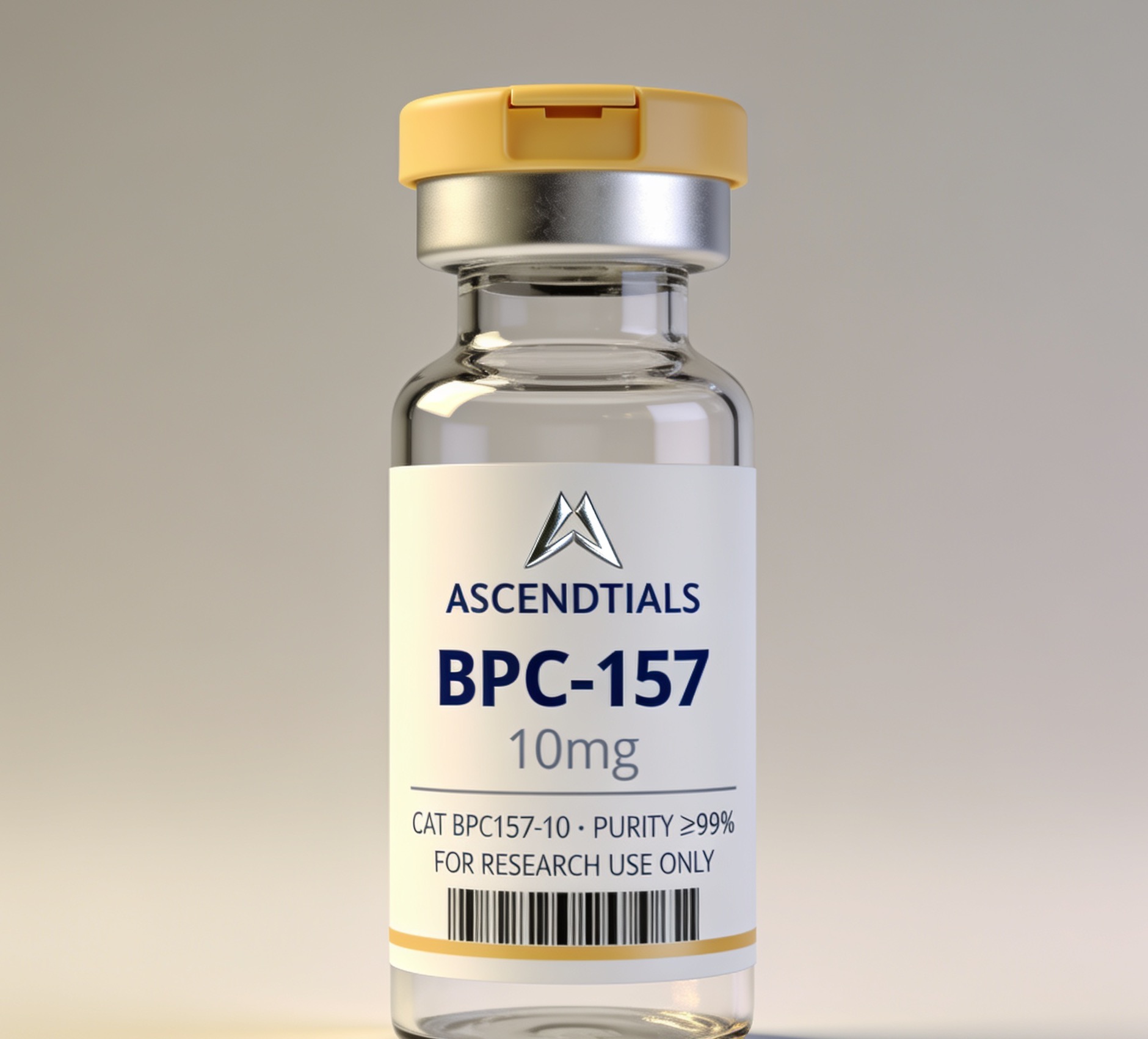 Ascendtials BPC-157 research peptide vial